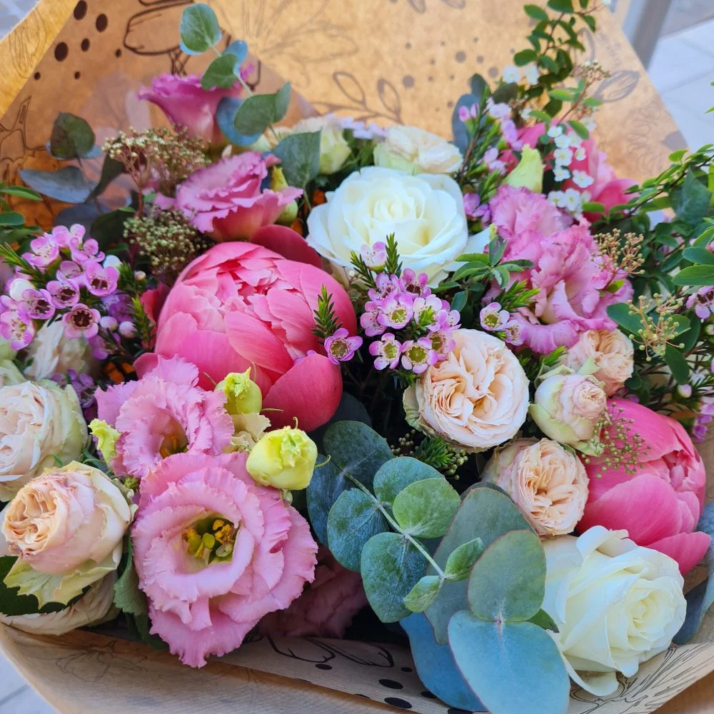 Bouquet Printemps, par Mon panier à fleurs, fleuriste à Saint-Germain-en-Laye