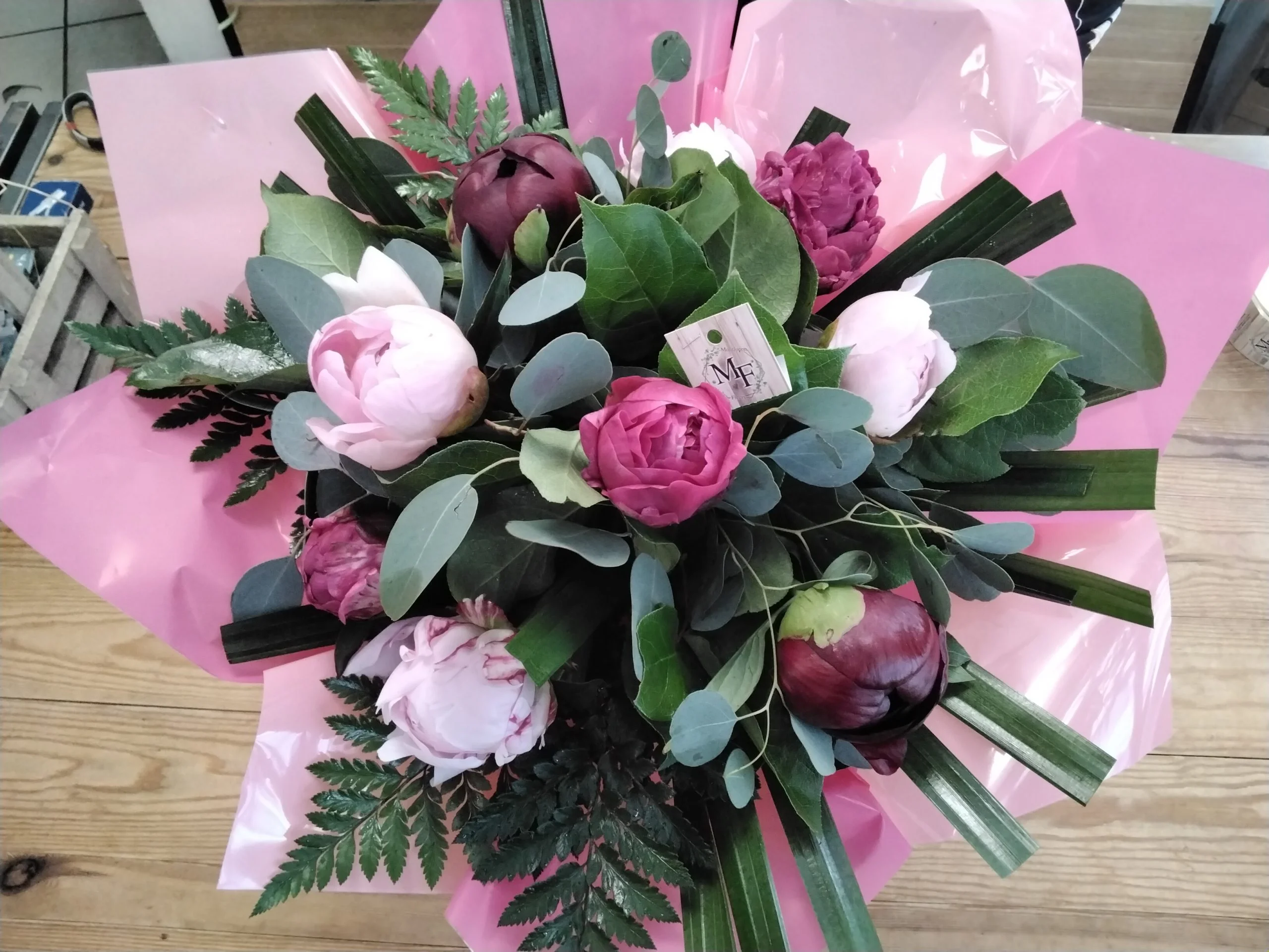 Rêve de Pivoine (Bouquet Bulle), par Montluçon Fleurs, fleuriste à Montluçon