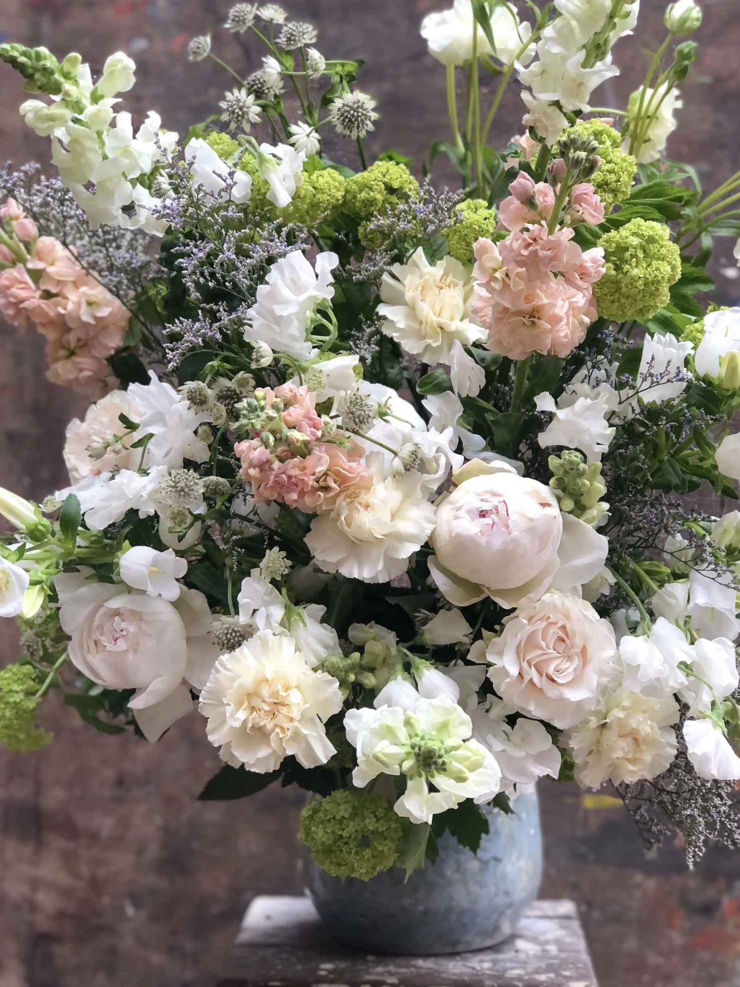 Bouquet signature blanc, par Rose Et Chardon, fleuriste à Meudon