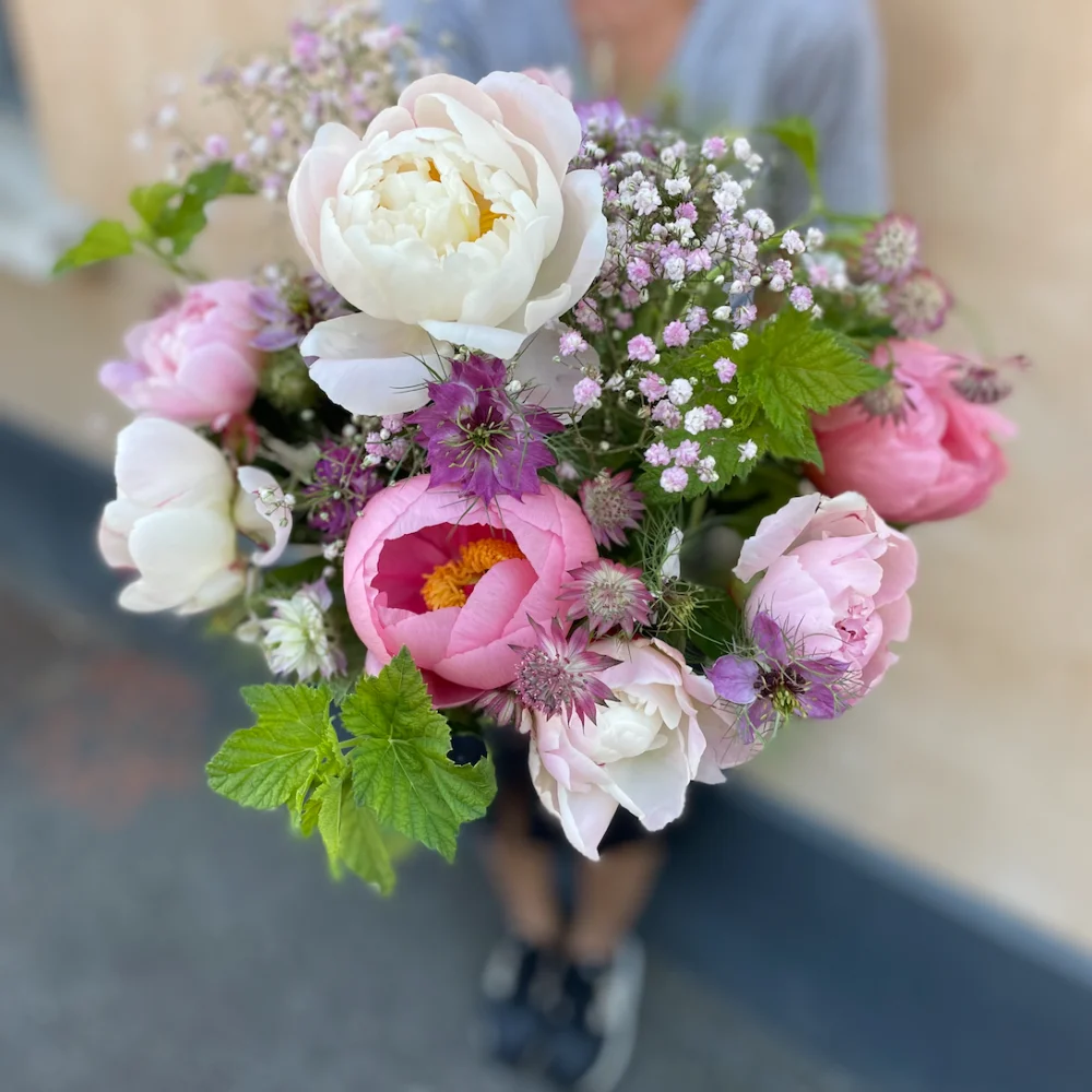 Bouquet de Pivoines, par Rose Et Chardon, fleuriste à Meudon