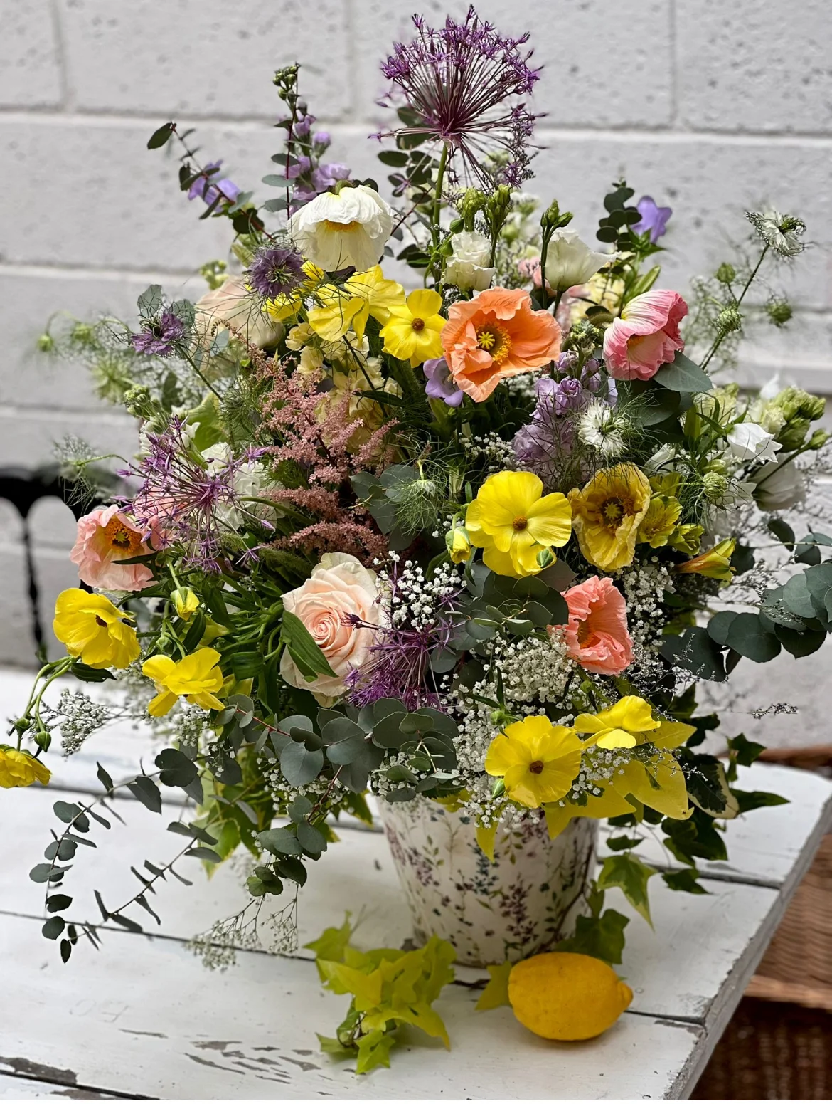 Bouquet signature acidulé, par Rose Et Chardon, fleuriste à Meudon