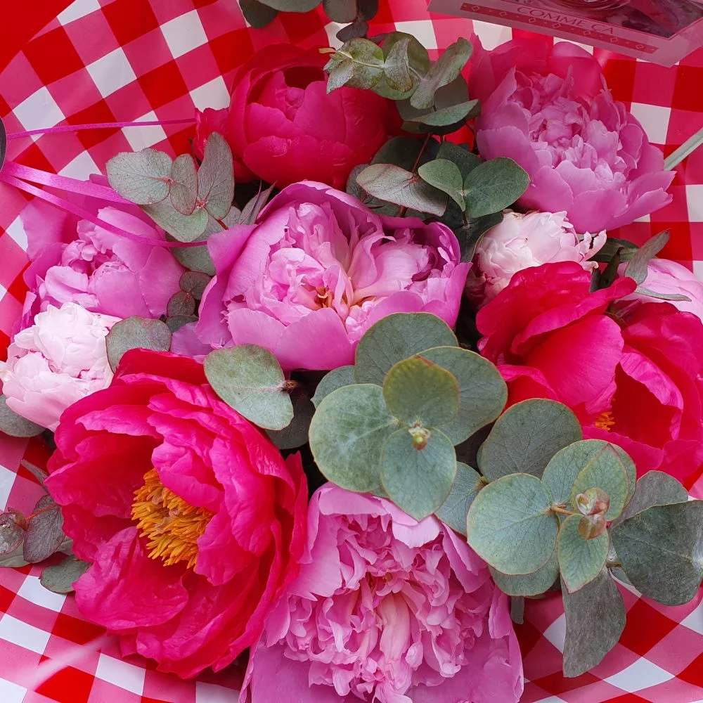 Bouquet de Pivoines, par Julie Fleurs, fleuriste à Carmaux