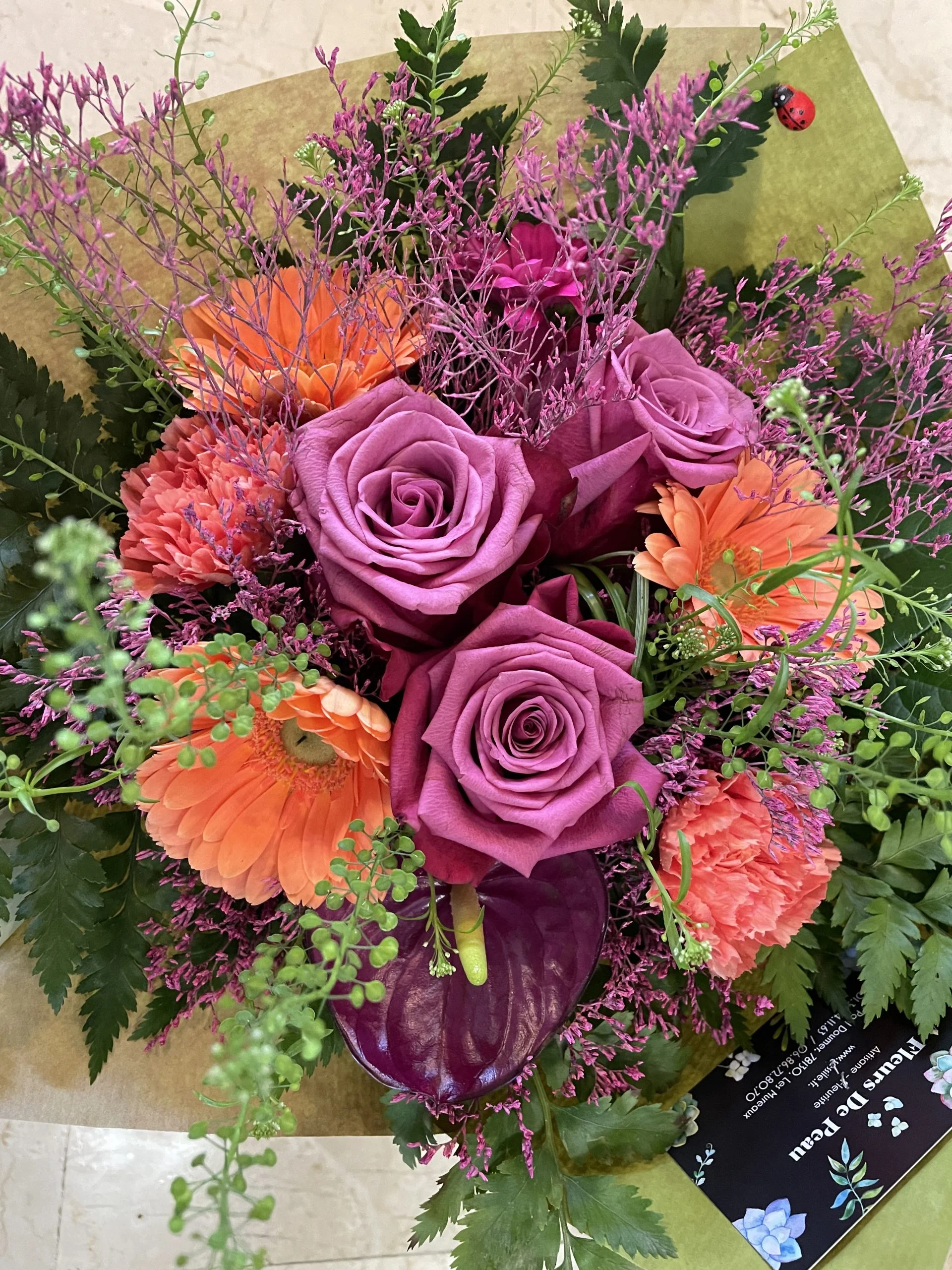Bouquet Remerciements, par A fleurs de peau, fleuriste à Les Mureaux