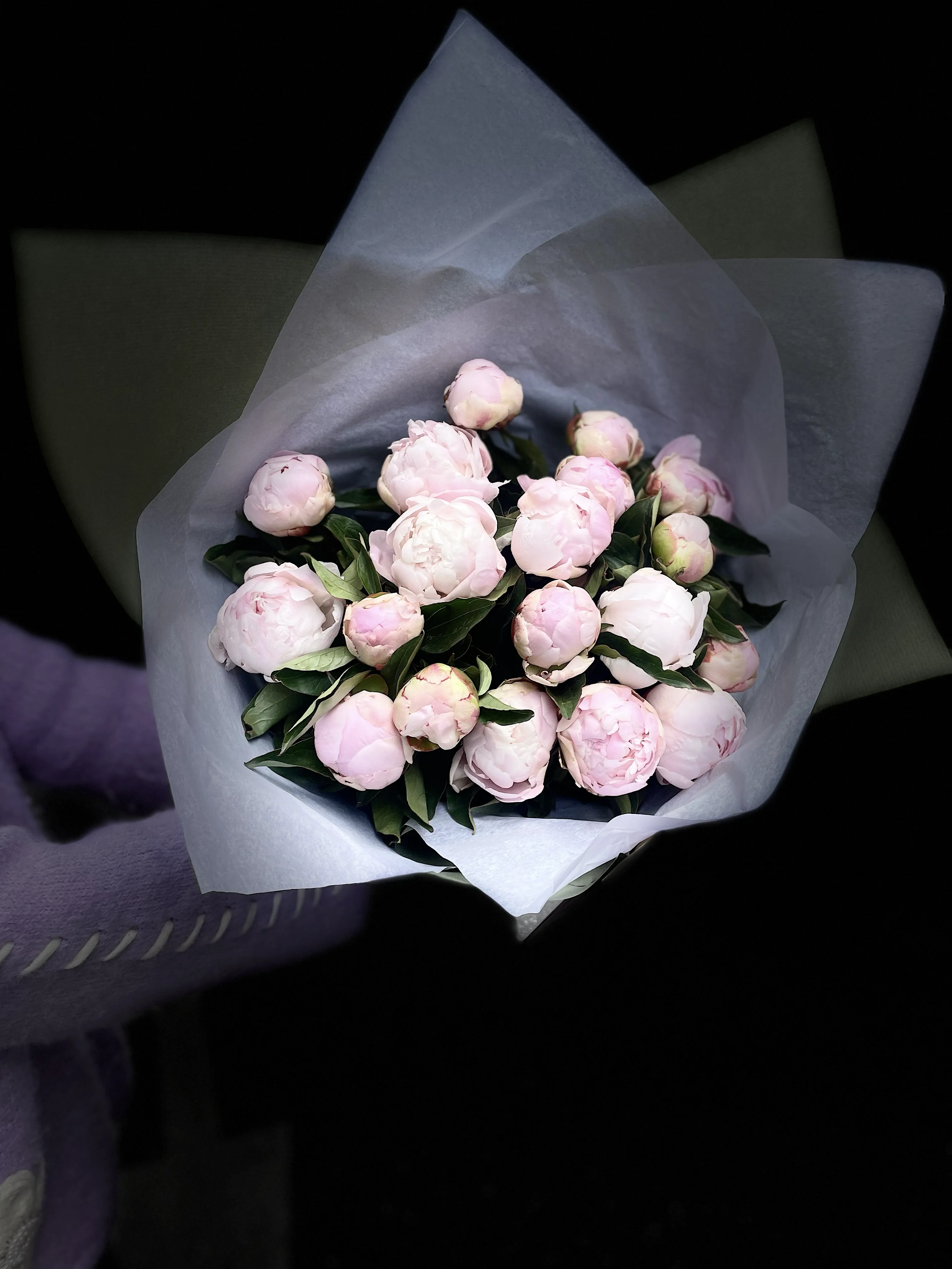 bouquet de 18 pivoines, par Le Dahlia by Estelle, fleuriste à Bordeaux