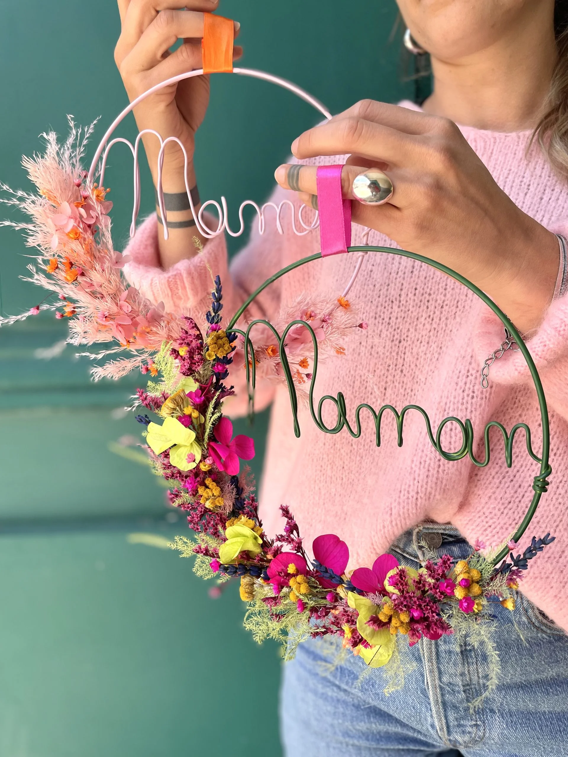 Couronne Maman, par Atelier fleuri, fleuriste à Besançon