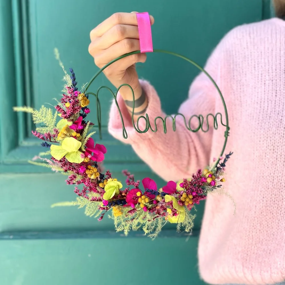 Couronne Maman, par Atelier fleuri, fleuriste à Besançon