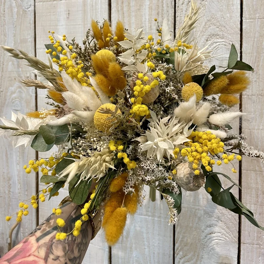 Bouquet de Fleurs Séchées, par Une Fleur Une Histoire, fleuriste à Le Chambon-Feugerolles