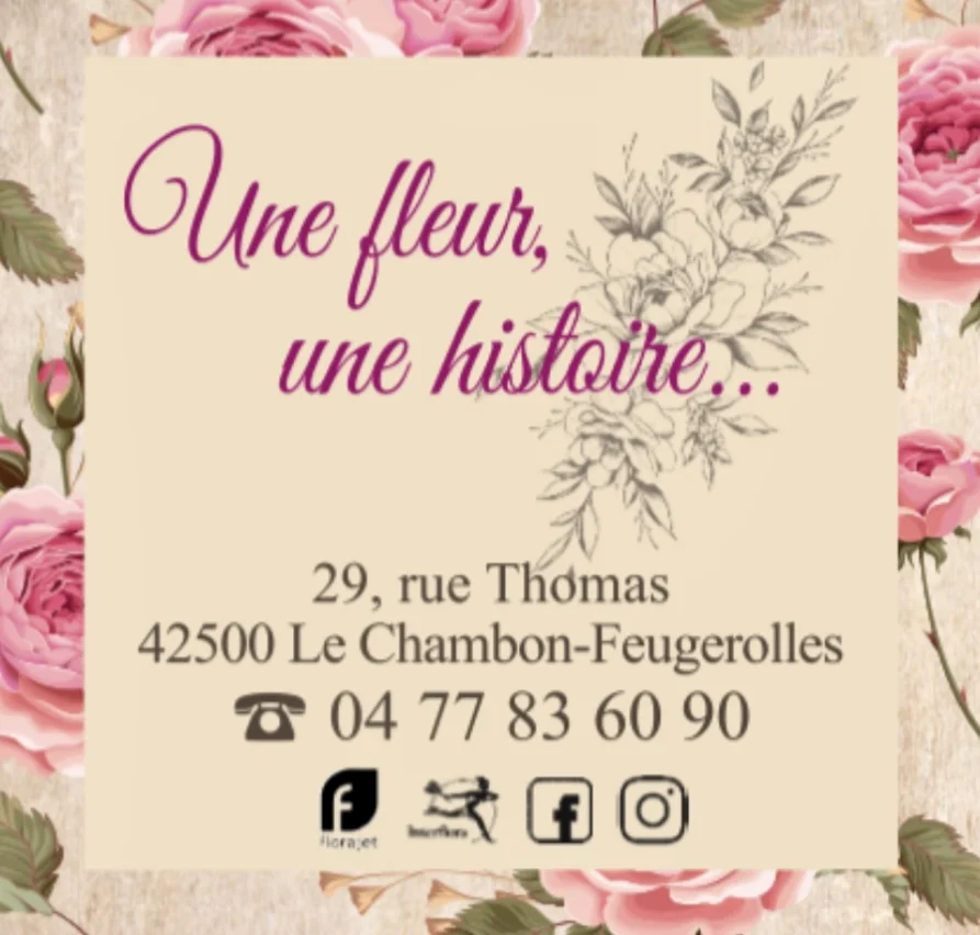 Livraison de fleurs Le Chambon-Feugerolles et proximité, par Une Fleur Une Histoire, artisan fleuriste