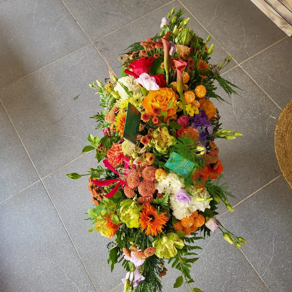 Gerbe de Deuil, par Astride et Sébastien Fleuristes, fleuriste à Nuits-Saint-Georges