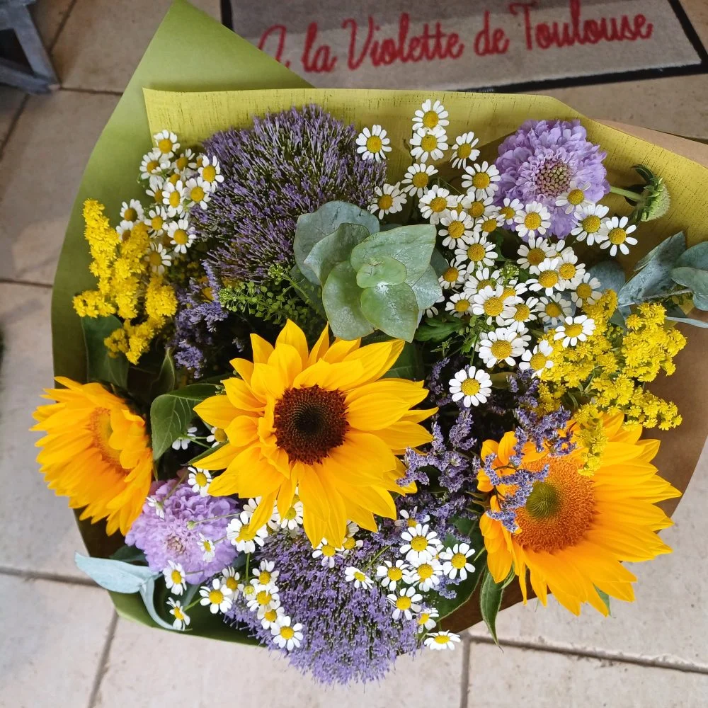 Bouquet Été, par A La Violette De Toulouse, fleuriste à Saint-Nazaire