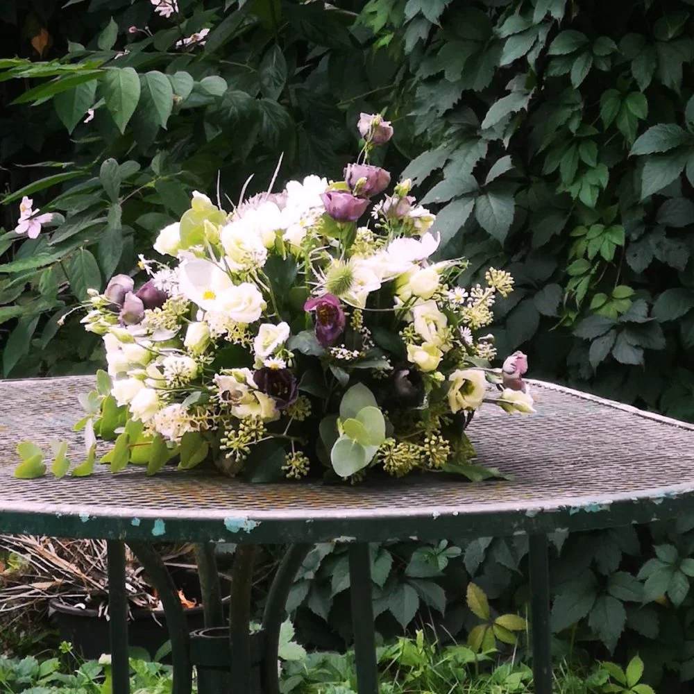 Gerbe de Deuil, par Claudie, fleuriste à Beautiran