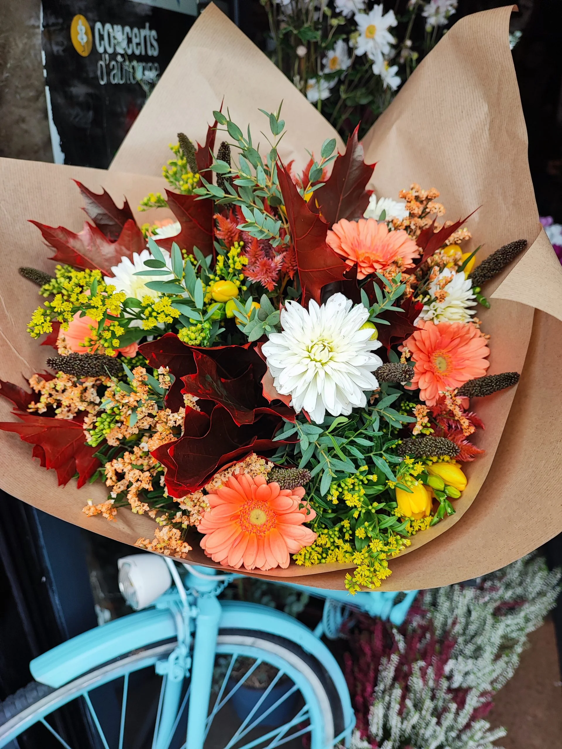 Bouquet Automne, par L'ART Ô ZOIR, fleuriste à Tours