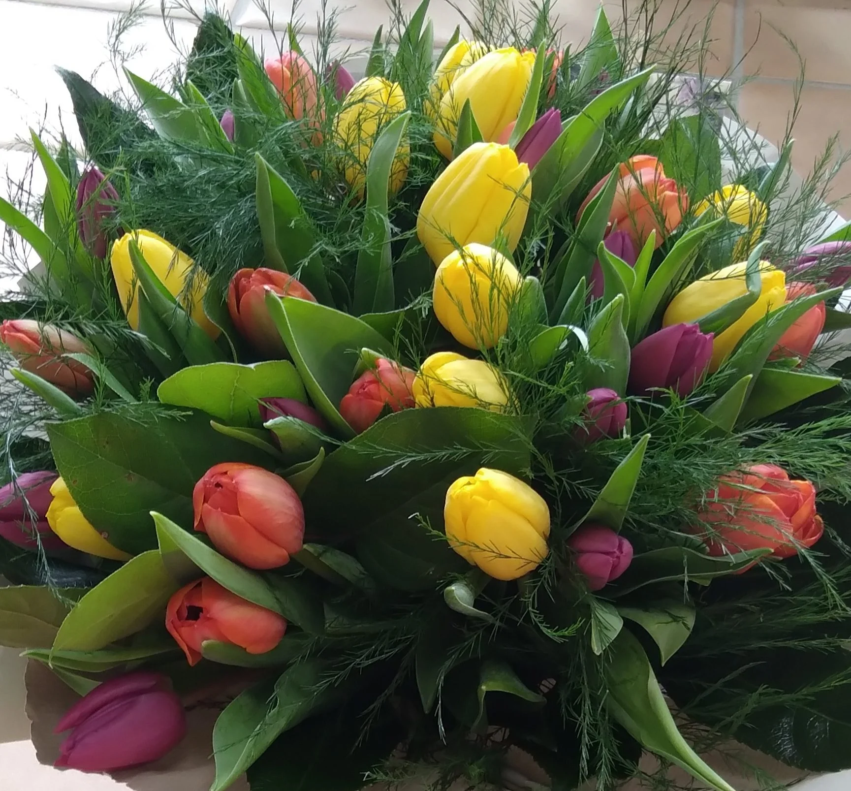 Bouquet de Tulipes, par Bonheur des fleurs, fleuriste à La Montagne