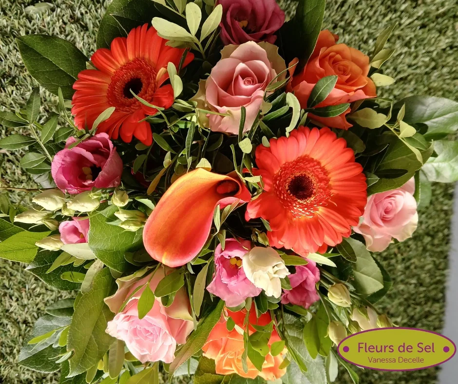 Bouquet Automne, par Fleurs de Sel, fleuriste à La Bruyère
