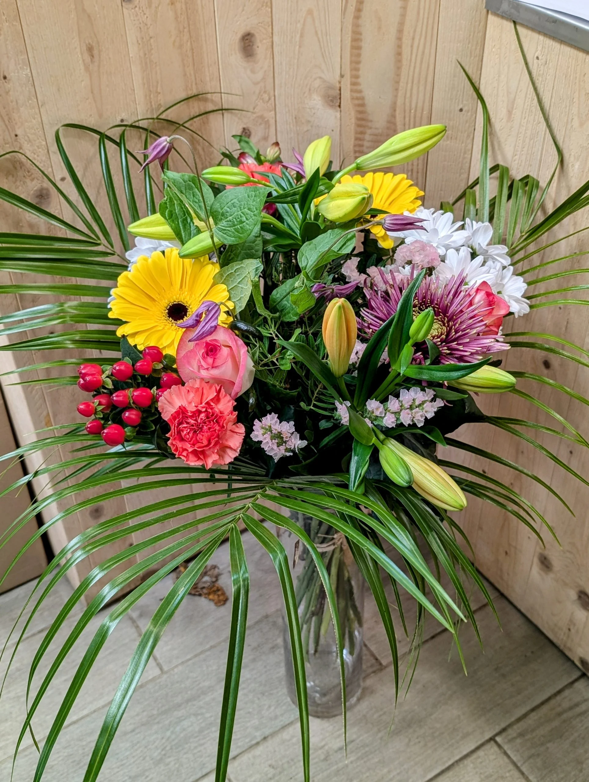 Bouquet du fleuriste ton coloré, par Mon Instant Fleuri, fleuriste à Loireauxence
