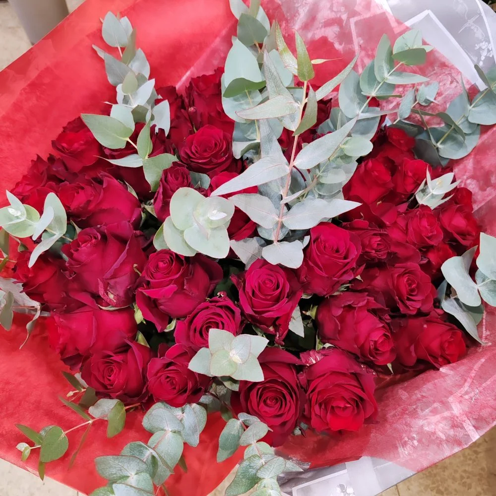 Bouquet Saint-Valentin, par Duo de Fleurs, fleuriste à Toulon