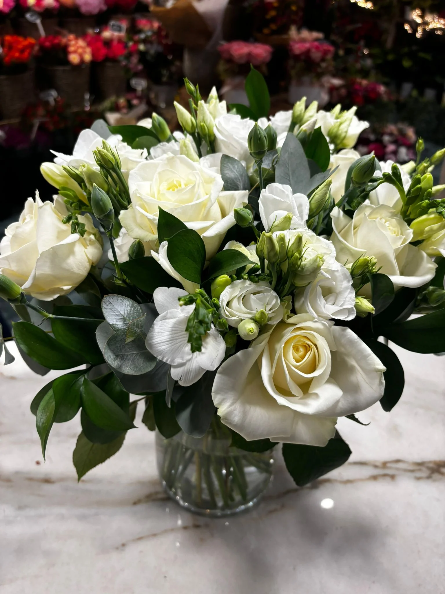 Bouquet Camille, par Les Lys de Boulogne, fleuriste à Boulogne-Billancourt