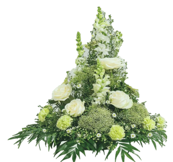 Coussin conique, par Cannelle Fleurs, fleuriste à Bégard