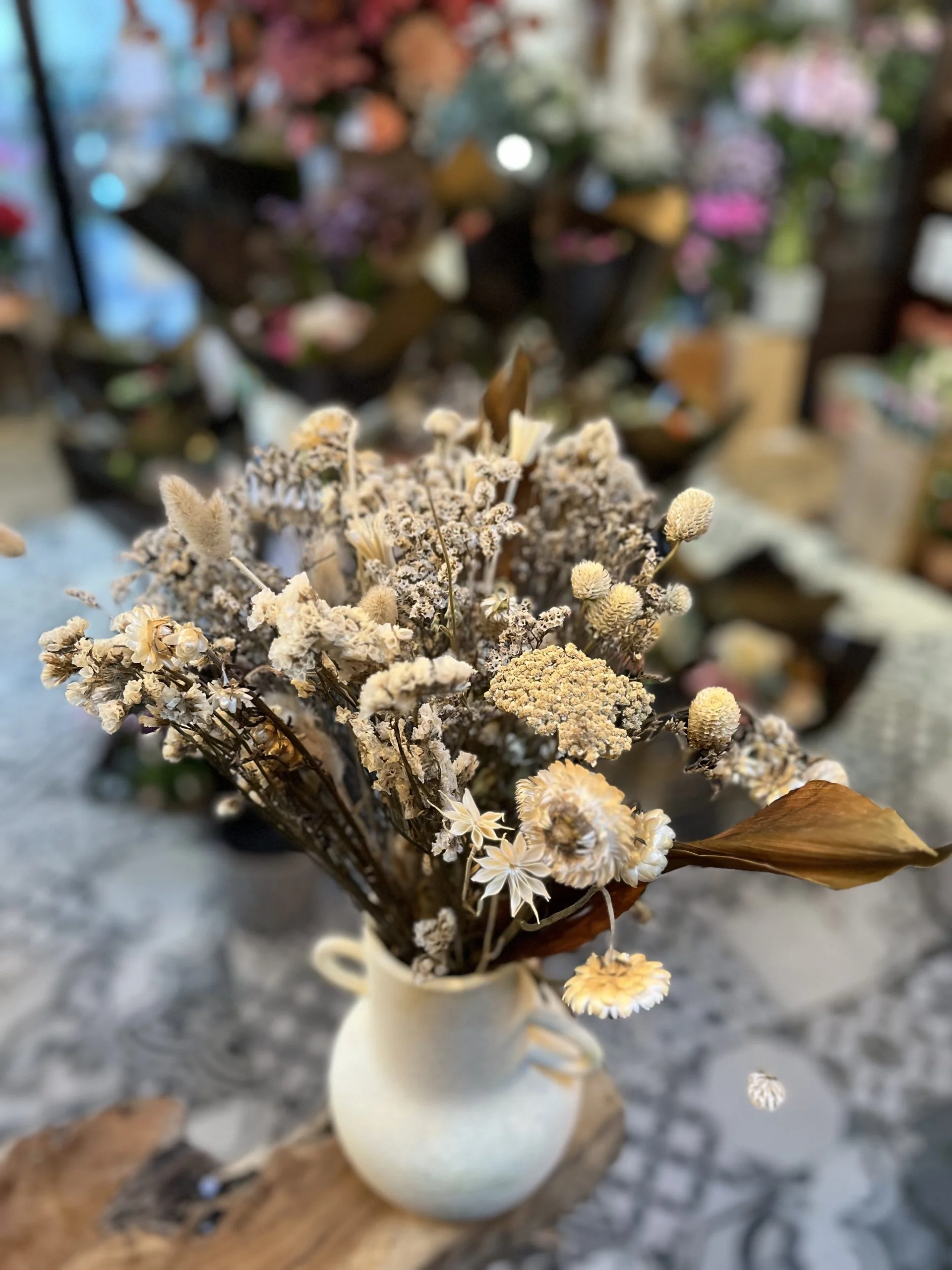 Bouquet de fleurs séchées, par Rêve d'orchidée, fleuriste à Quimper