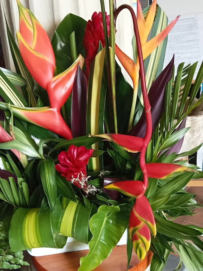 COMPOSITION EXOTIQUE, par Lili la main verte, fleuriste à Talence