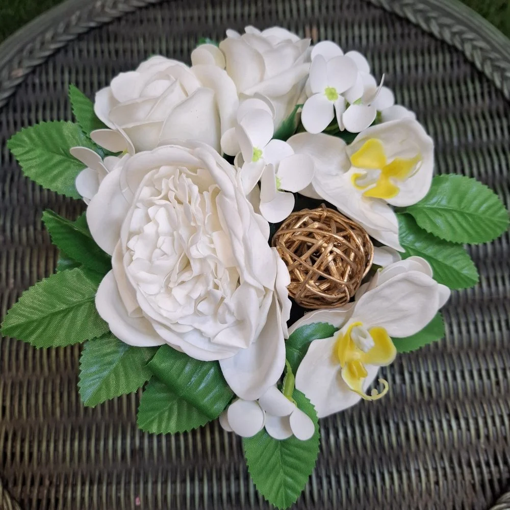 Composition savon Pivoine, par MISS JANY FLEURS, fleuriste à Roubaix