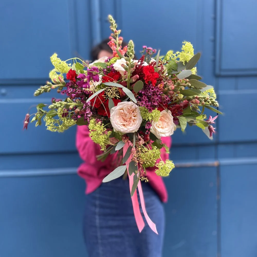 Bouquet Saint-Valentin, par Atelier fleuri, fleuriste à Besançon