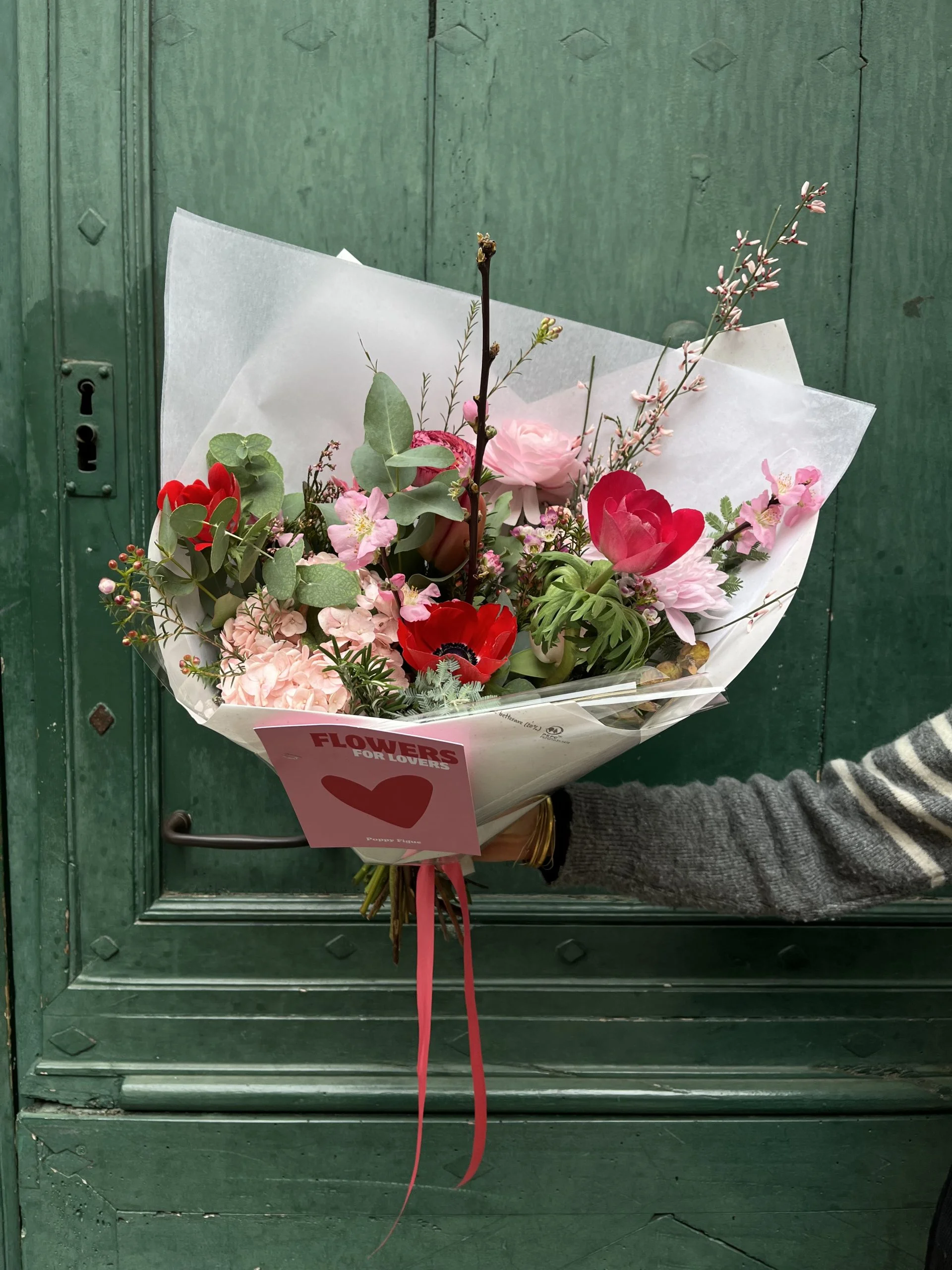 Bouquet des amoureux, par Poppy Figue, fleuriste à Toulouse
