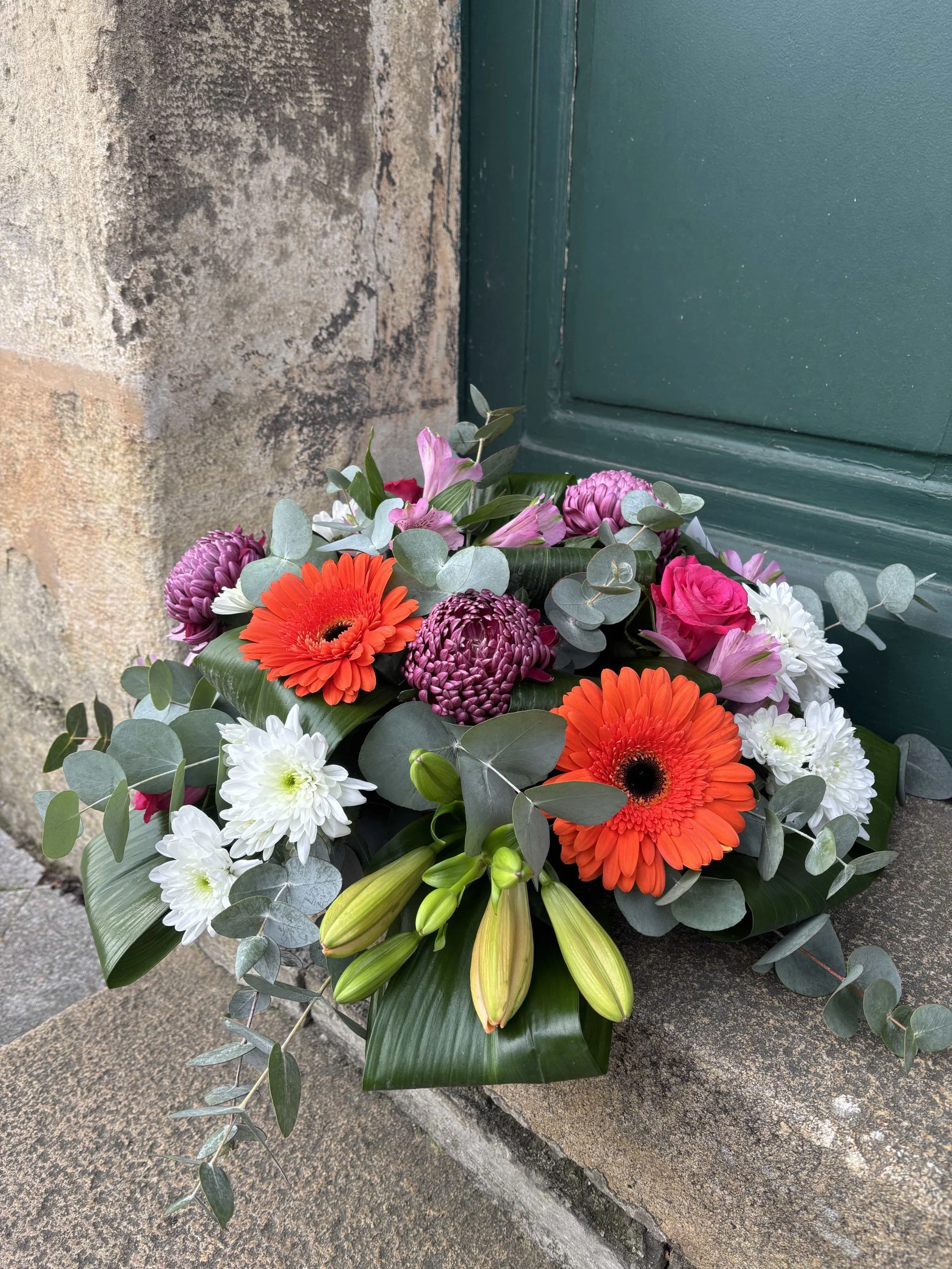 Coussin Deuil, par Avenue des Fleurs, fleuriste à Château-Gontier-sur-Mayenne