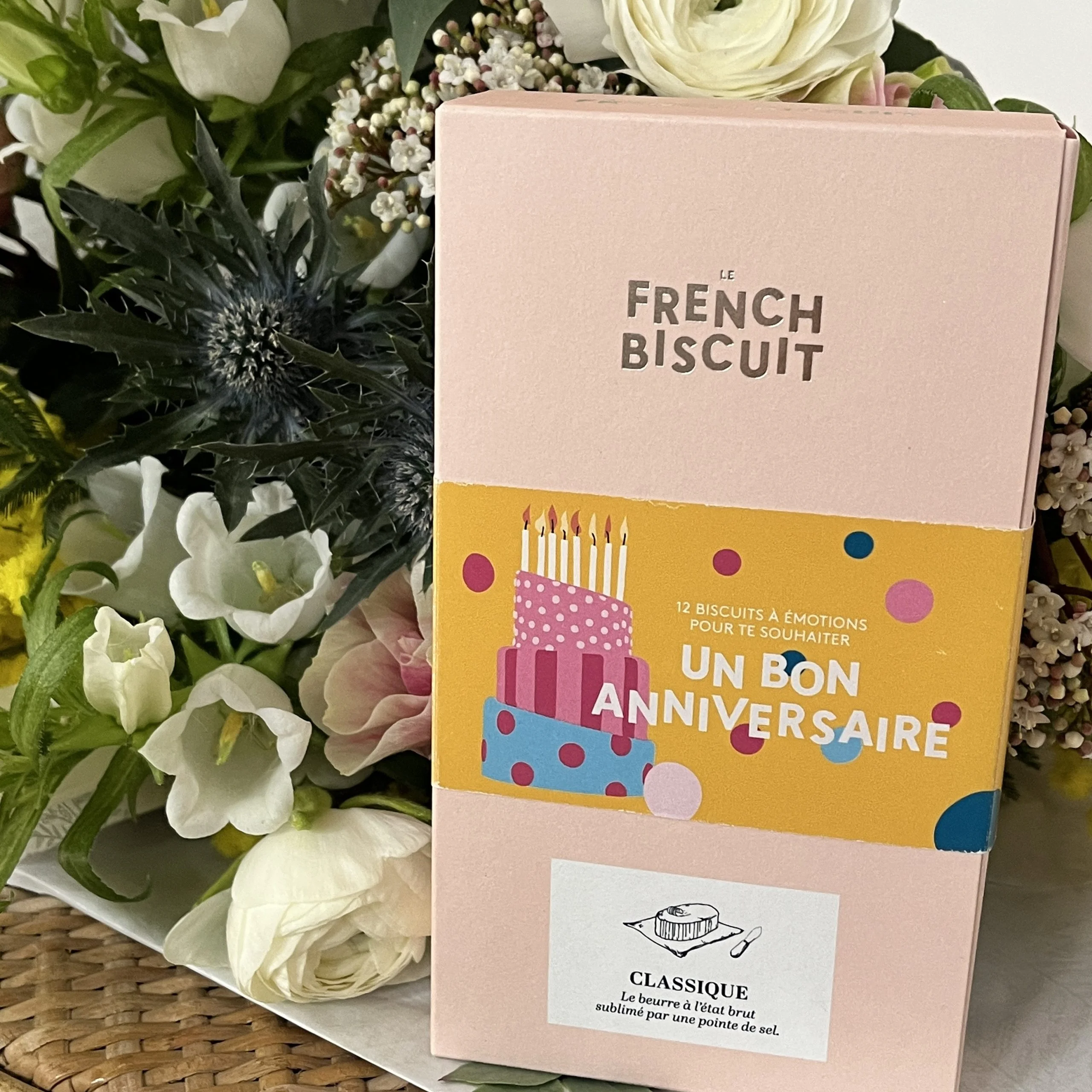 Le FRENCH BISCUIT « UN BON ANNIVERSAIRE », par Hanakawa, fleuriste à Meudon