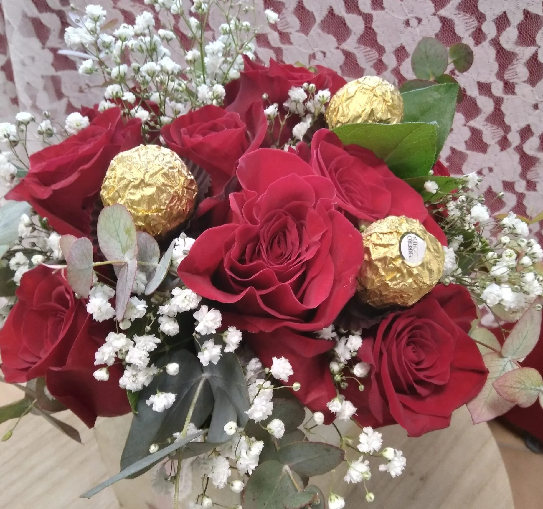 Bouquet Saint-Valentin, par Bonheur des fleurs, fleuriste à La Montagne