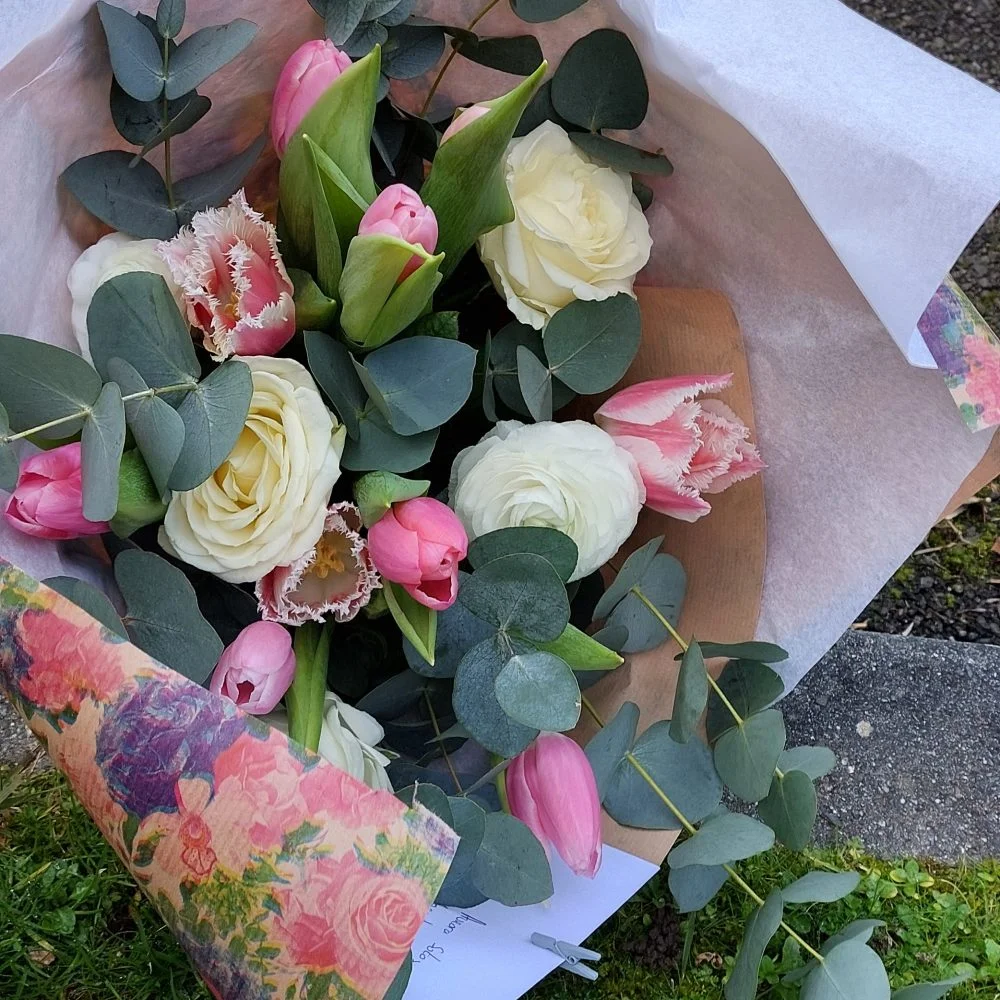 Bouquet pastel, par Gaïa, fleuriste à Ondres