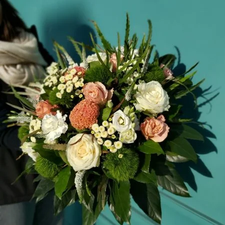 Bouquet rond, par Brume de Fleurs, fleuriste à Montrevault-sur-Èvre