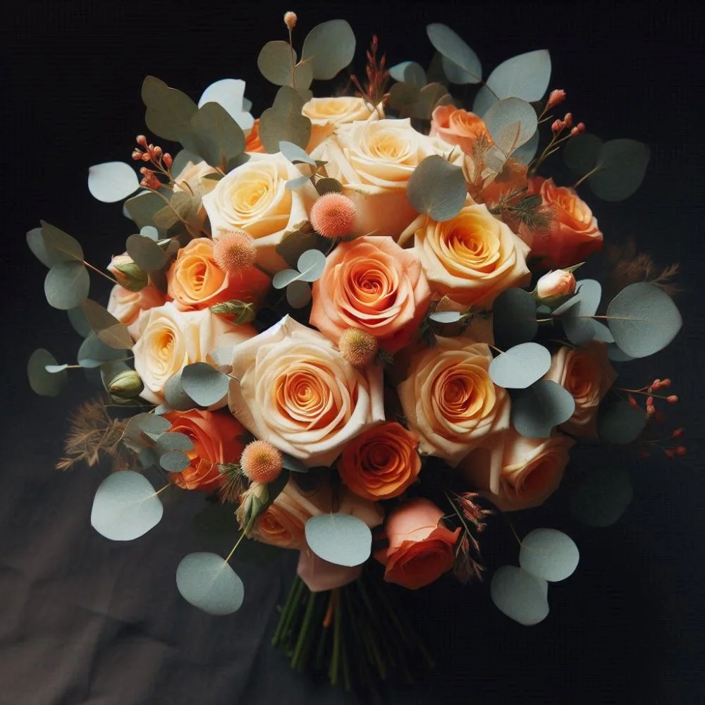 Bouquet de rose a l'unité 50cm teinte coloré, par Art Végétal, fleuriste à Corbas