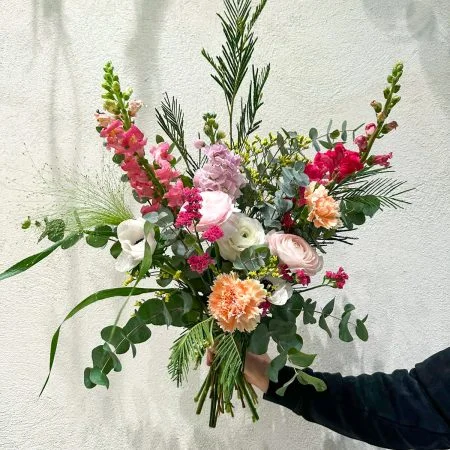 Bouquet Saint Valentin - Champêtre Fleurs Françaises, par Canopée Marseille, fleuriste à Marseille