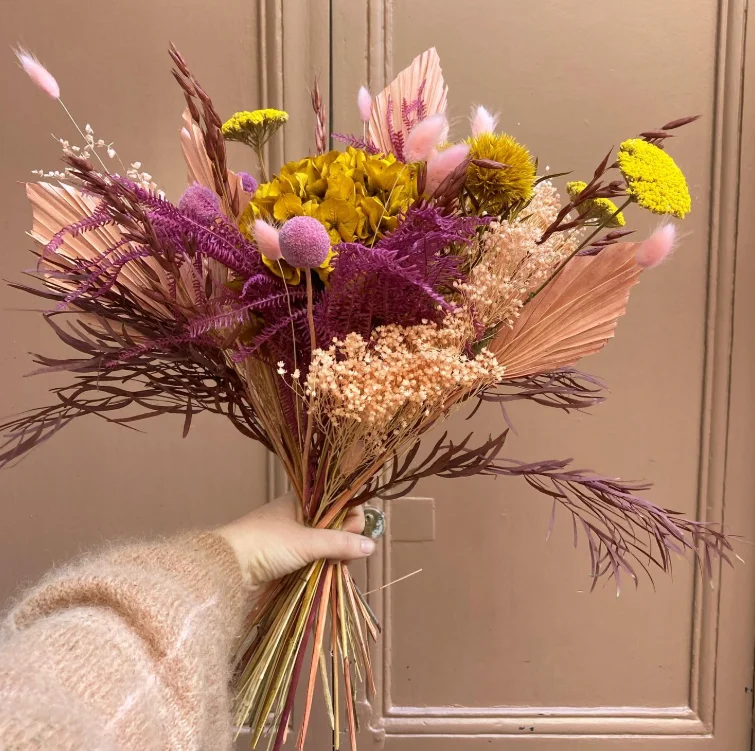Bouquet de Fleurs Séchées, par Maison Tulipe, fleuriste à Rennes