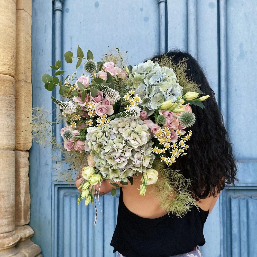Bouquet tout doux, par Figa e Mimosa, fleuriste à Metz
