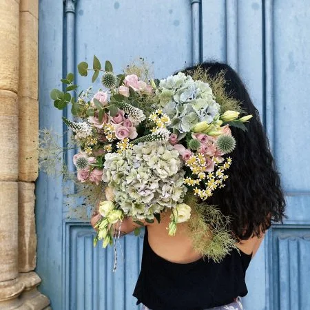 Bouquet tout doux, par Figa e Mimosa, fleuriste à Metz