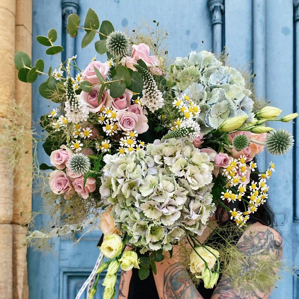 Bouquet tout doux, par Figa e Mimosa, fleuriste à Metz