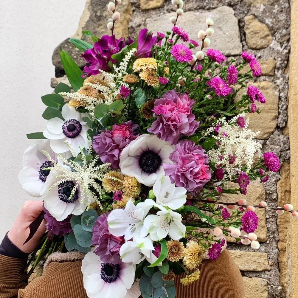 Bouquet d'Anémones, par Figa e Mimosa, fleuriste à Metz