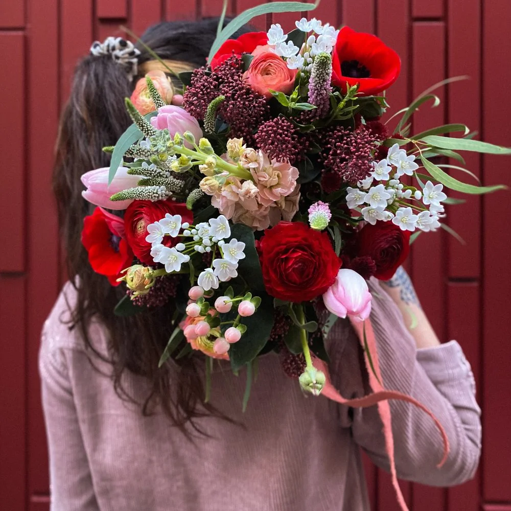 Bouquet passionné, par Figa e Mimosa, fleuriste à Metz