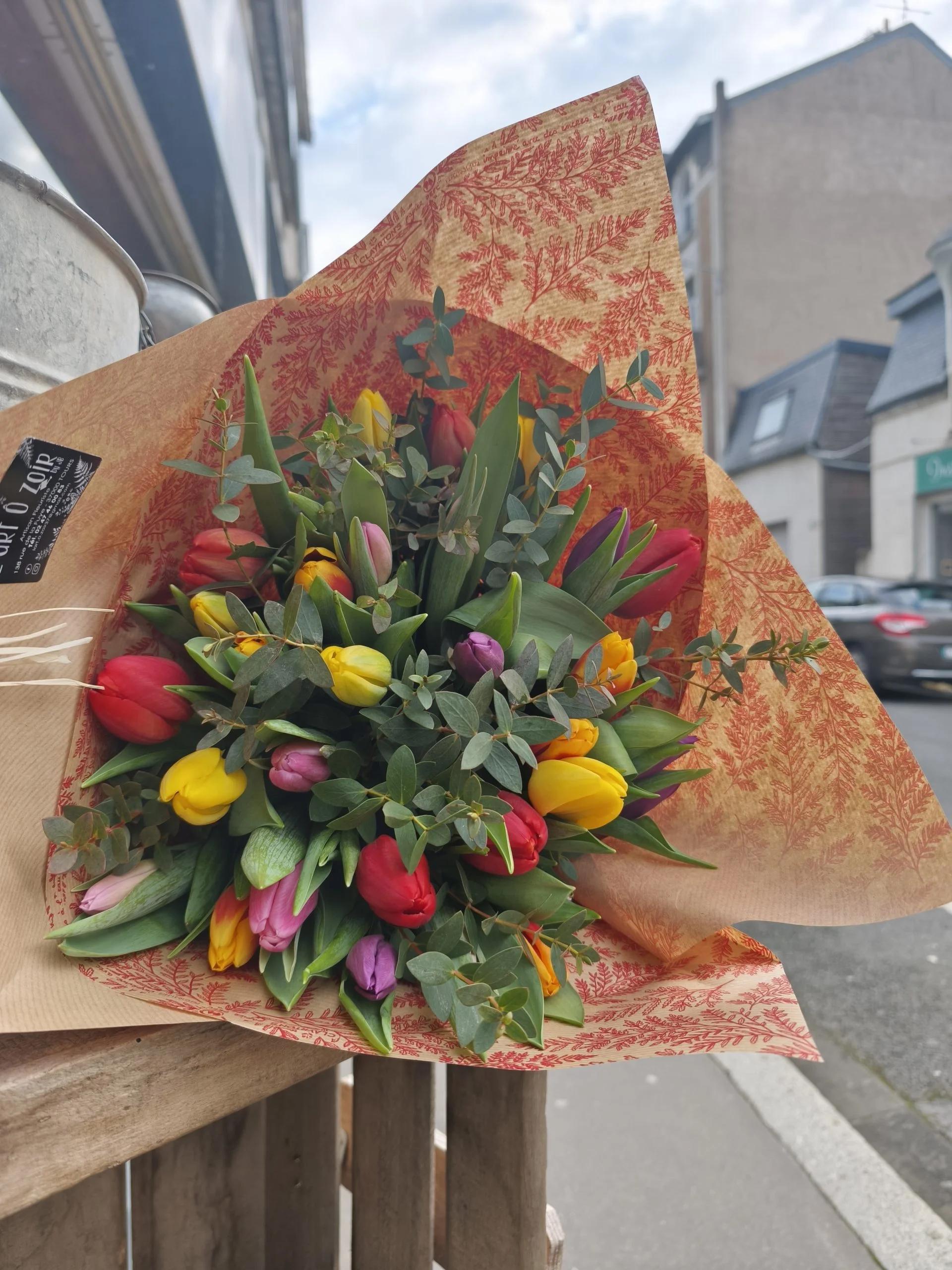 MELI-MELO DE TULIPES, par L'ART Ô ZOIR, fleuriste à Tours