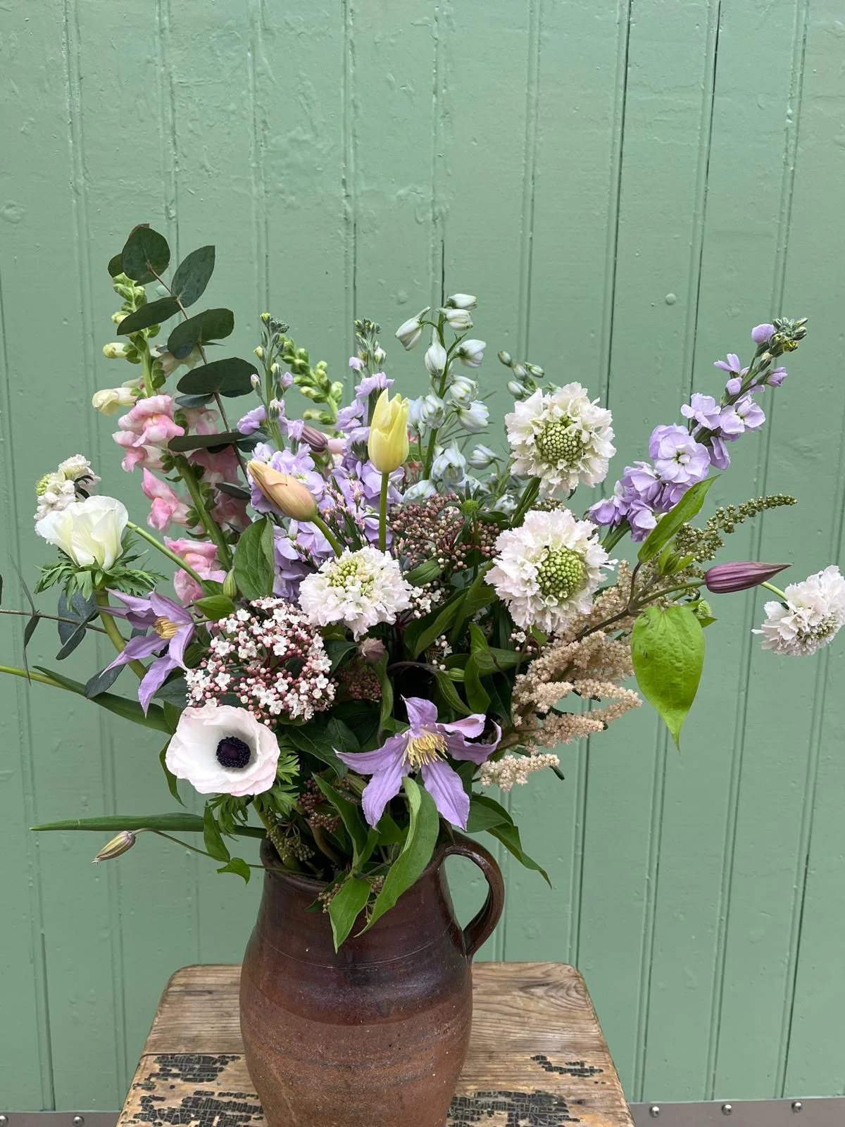 Bouquet Saint-Valentin fleurs française, par 15 Au Jardin, fleuriste à Bièvres