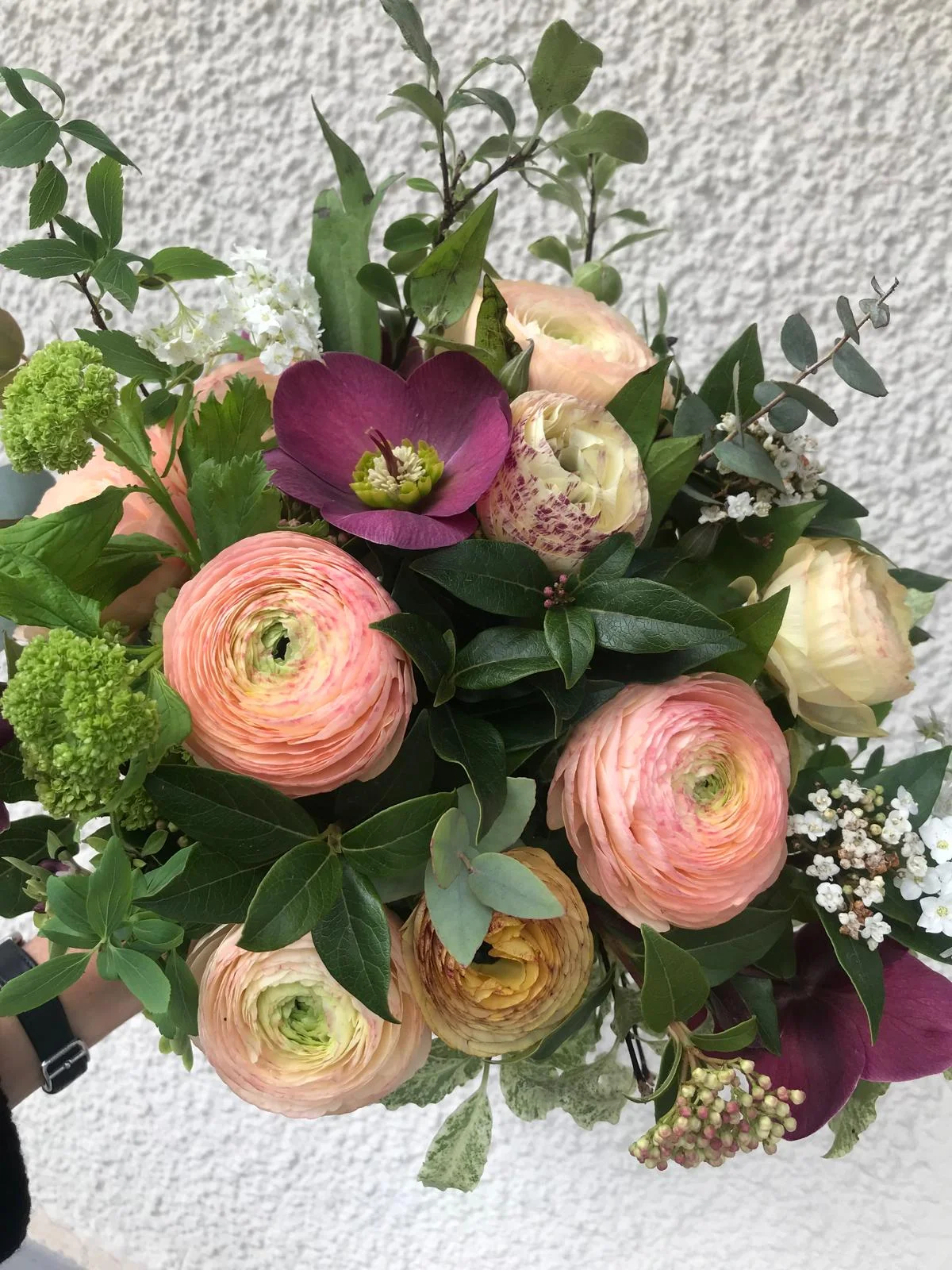 Bouquet Saint-Valentin fleurs françaises, par 15 Au Jardin, fleuriste à Bièvres