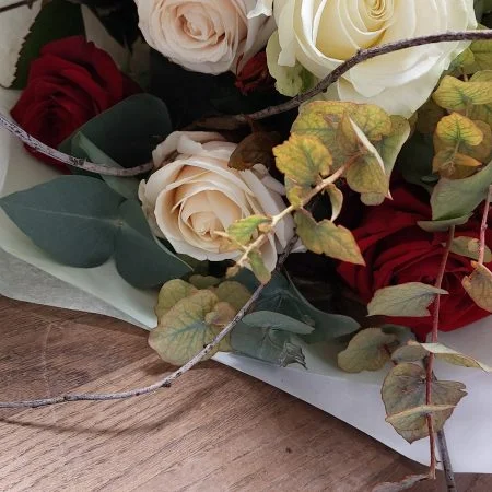 Bouquet de roses, par Gaïa, fleuriste à Ondres