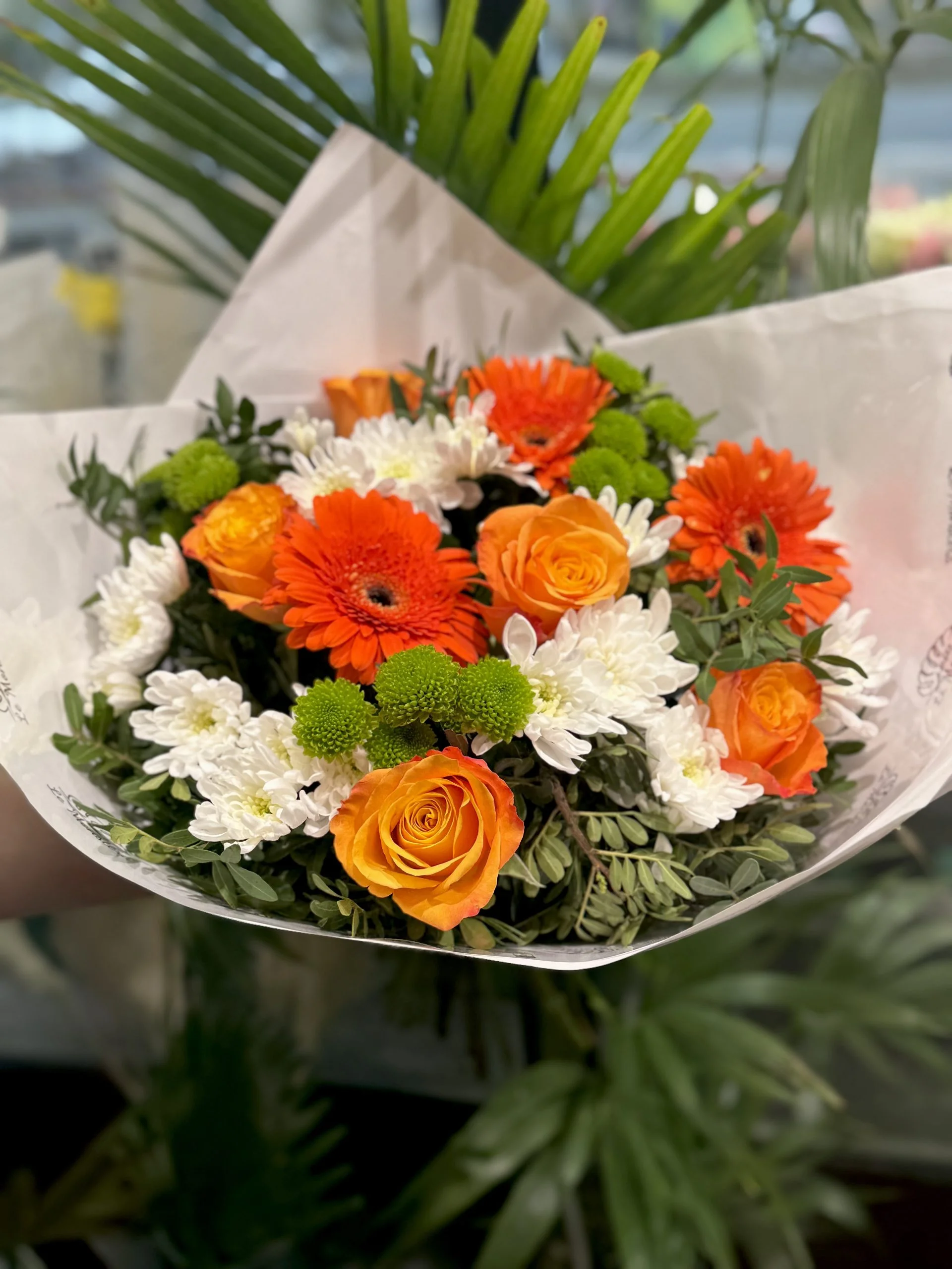 Bouquet 4 saisons Orange, par Le Monstera, fleuriste à Les Pavillons-sous-Bois