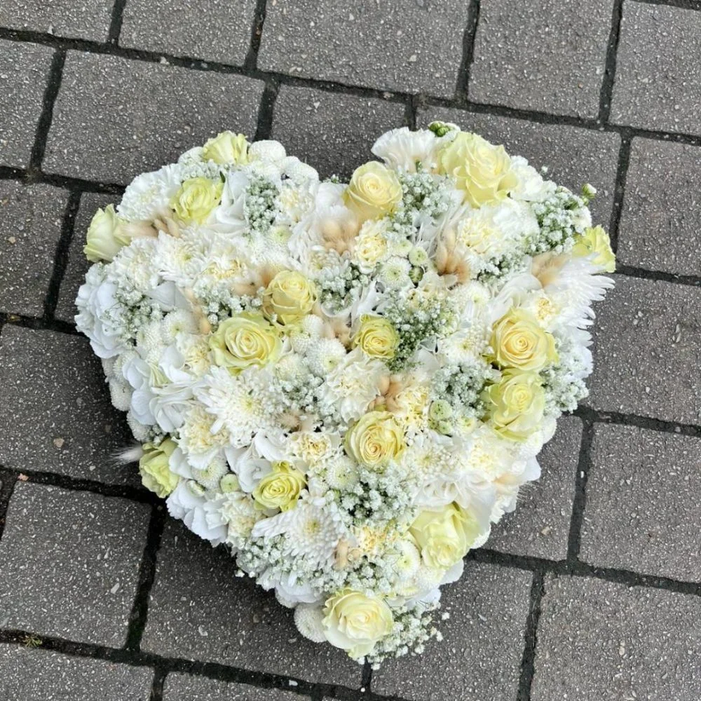 Cœur Colombe, par Instant végétal, fleuriste à Saint-Malo