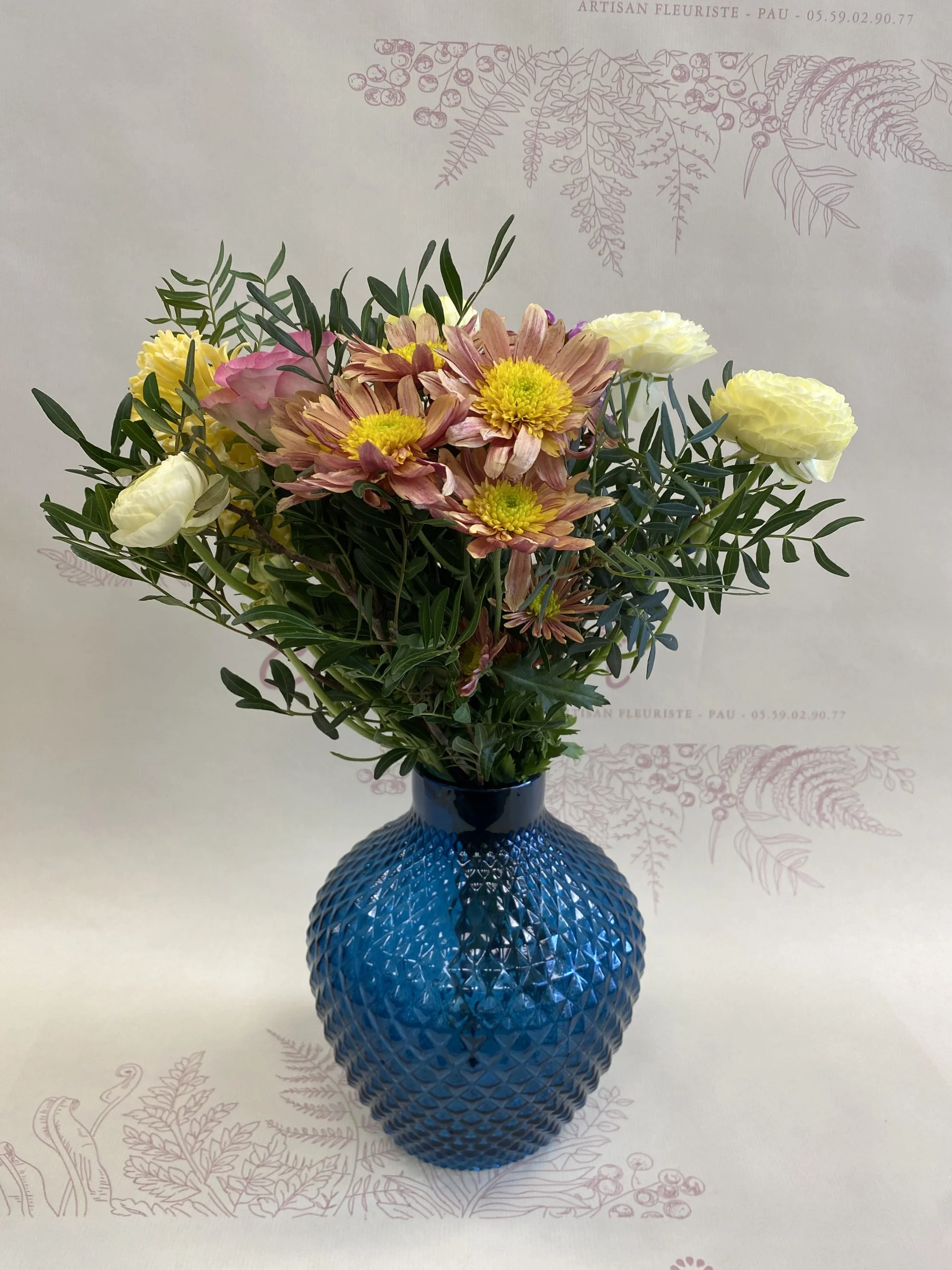Bouquet Bonne Fête, par Côté Fleuri, fleuriste à Pau