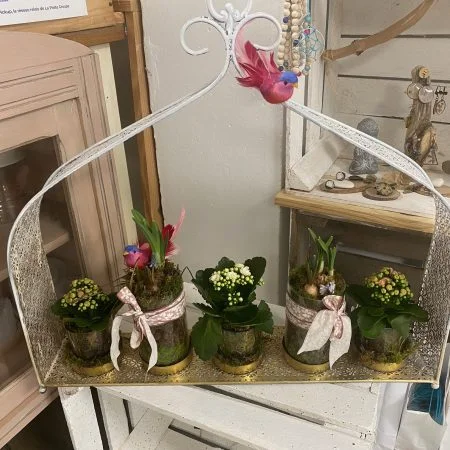 Décoration plantes fleuries de jardin, par Gaïa, fleuriste à Ondres