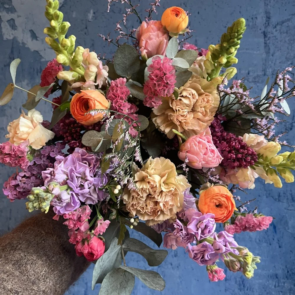 Bouquet Printemps, par Atelier Floral du Mondelot, fleuriste à Saint-Sernin-du-Plain