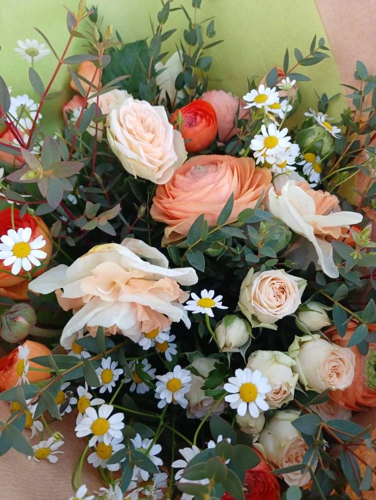 Bouquet de Pâques (photo non contractuelle), par Camomille Fleuriste Nomade, fleuriste à Rivières